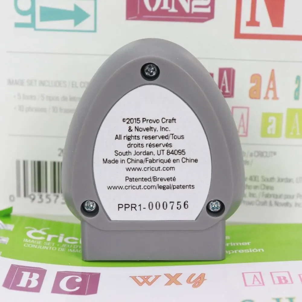 Cricut Printing Press Cartridge 2003148 5 Fonts 10 Phrases